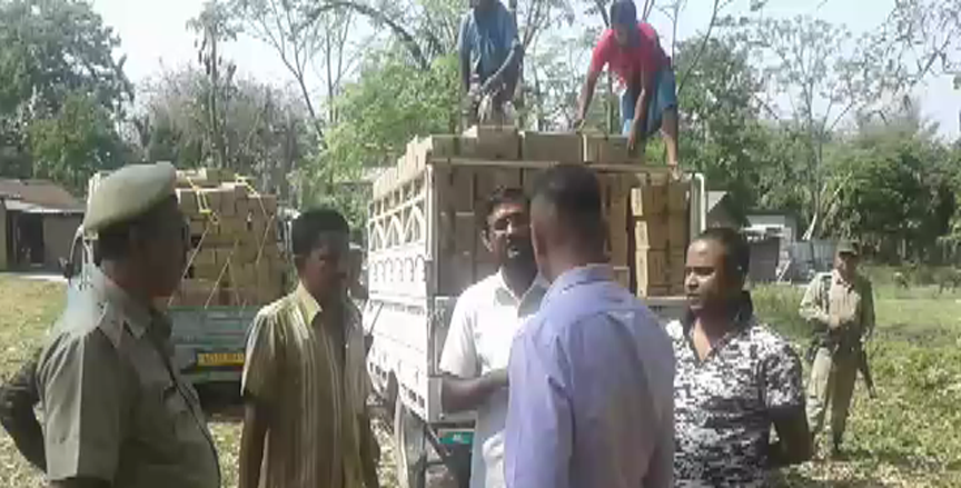 Stolen cartons of hair oil recovered in Mangaldai.